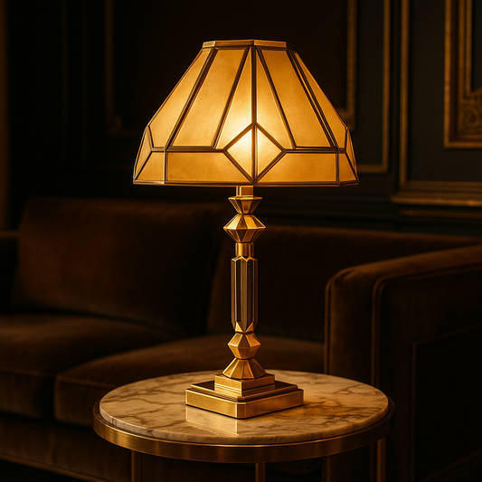 Lampa stołowa Art Deco złota – luksusowy akcent do wnętrz