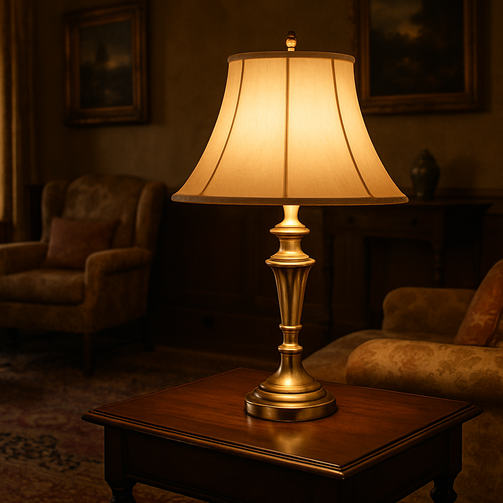 Lampa stołowa vintage mosiądz – klasyczny design do nastrojowych wnętrz